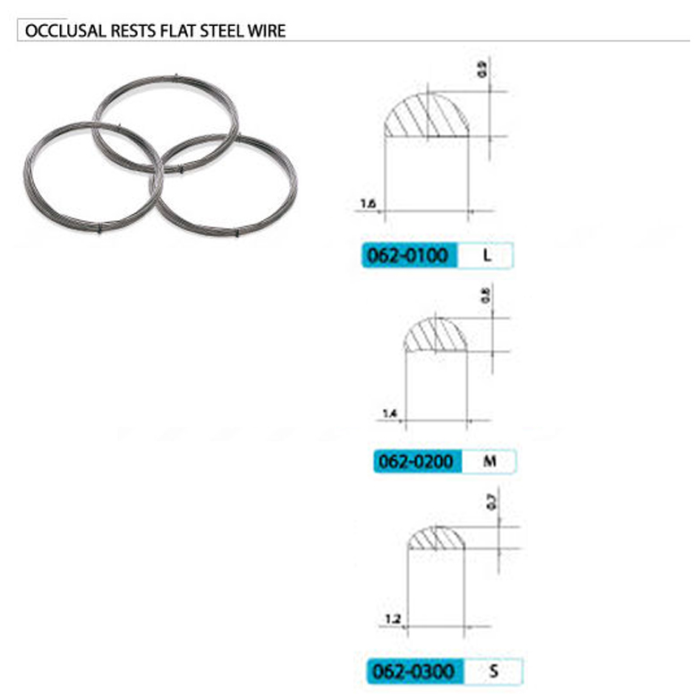 Occlusal rests flat steel wire