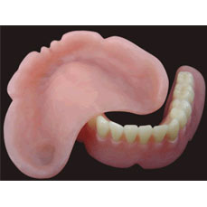 3D resin denture